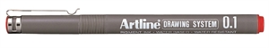 Artline Drawing System 0.1 czerwony